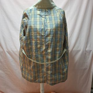 Gabardina Beige Talla L con Forro Cuadros