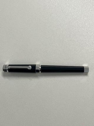 Bolígrafo Montegrappa Negro , Resina negra y plata