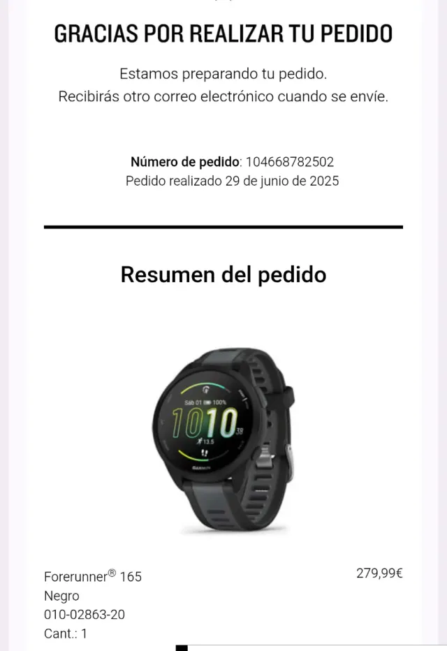 Garmin Forerunner 165 AMOLED