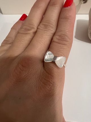 Anillo Tous Lazo Plata y Nácar