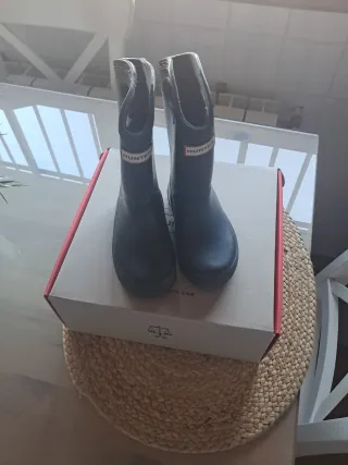 Botas de agua Hunter niño azul marino número 24