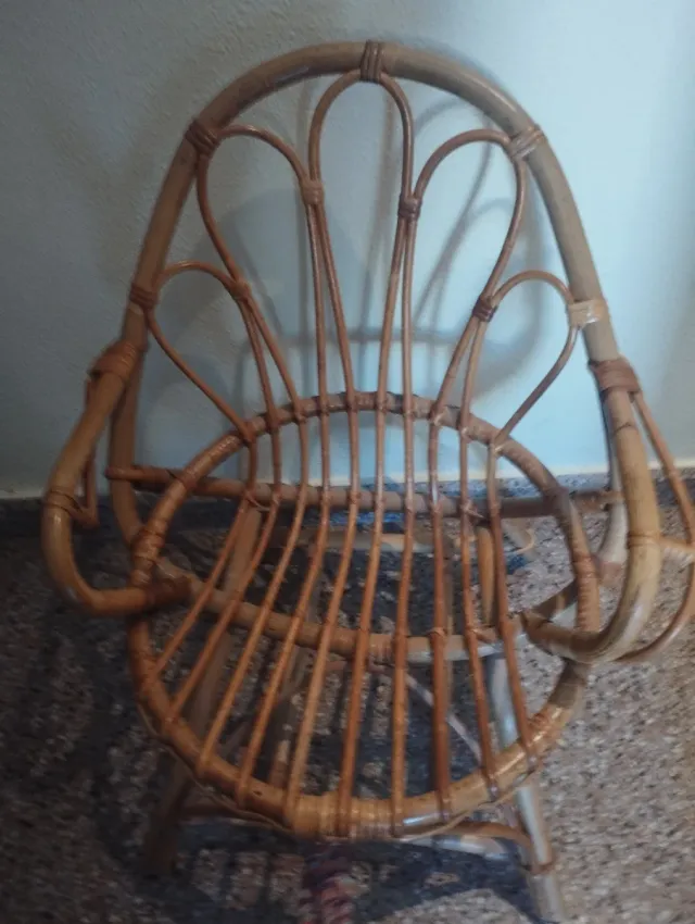 Silla Mimbre Ratán Natural