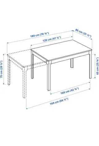Mesa comedor extensible.