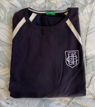 Jersey Benetton azul y blanco