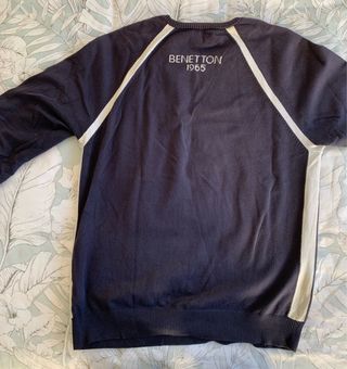 Jersey Benetton azul y blanco