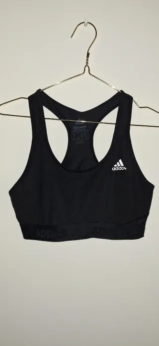 Sujetador deportivo Adidas negro