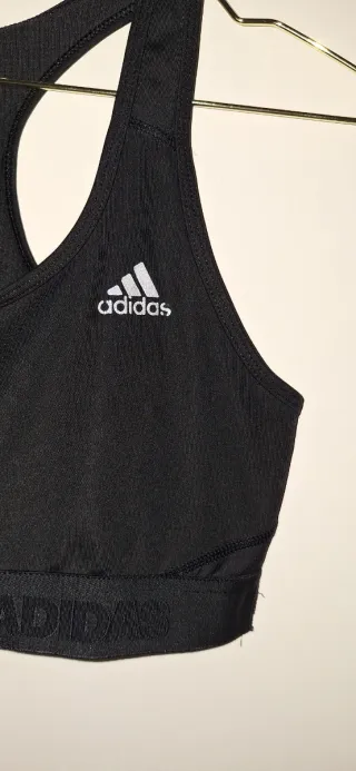 Sujetador deportivo Adidas negro
