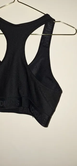 Sujetador deportivo Adidas negro