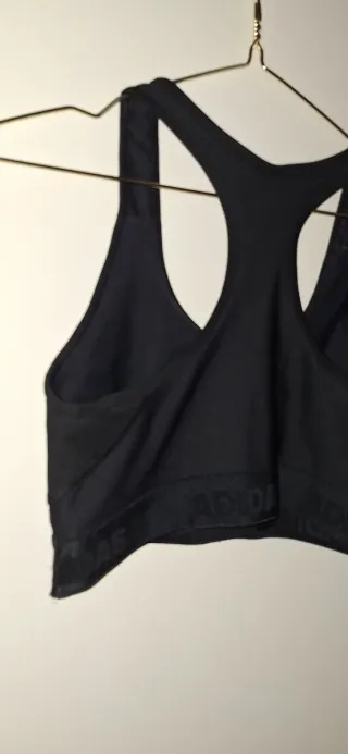 Sujetador deportivo Adidas negro