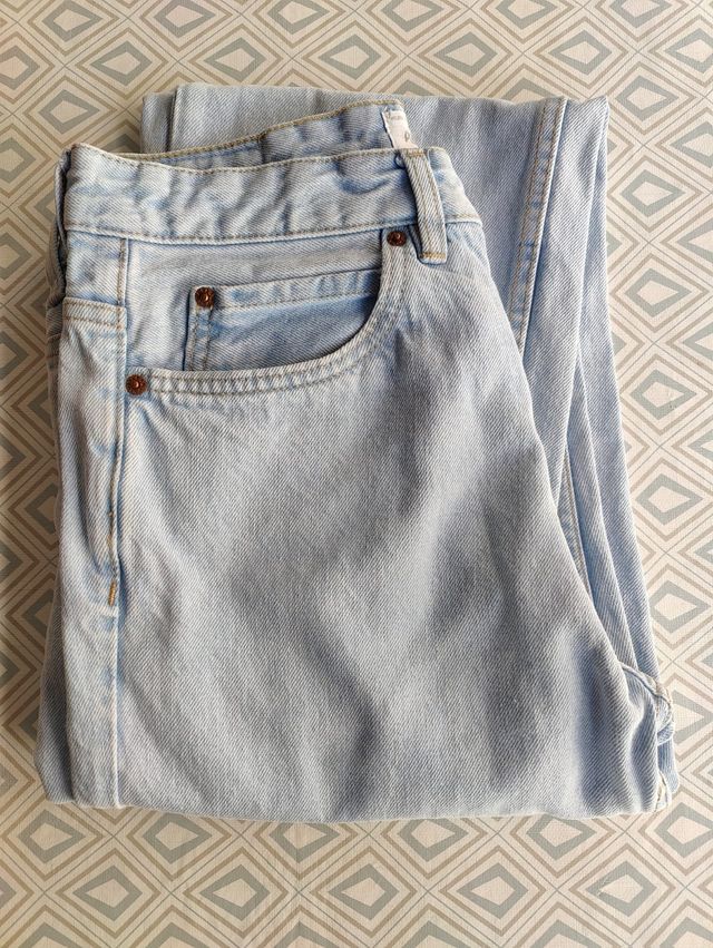 Vaqueros Rectos Azul Claro Pull&Bear