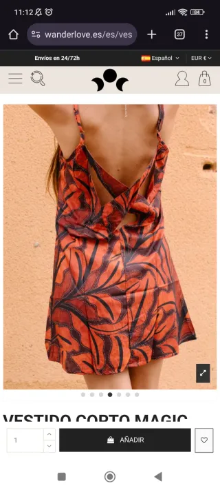 Vestido corto estampado Wanderlove.