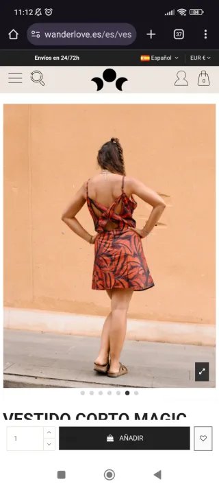 Vestido corto estampado Wanderlove.