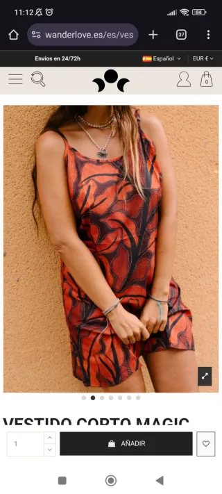 Vestido corto estampado Wanderlove.