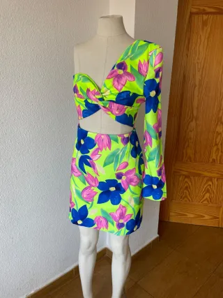 Vestido Lança Perfume floral talla L