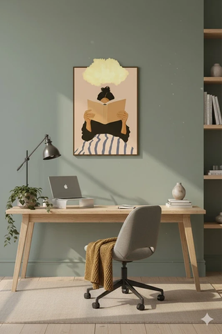 Quadro com luz peça única