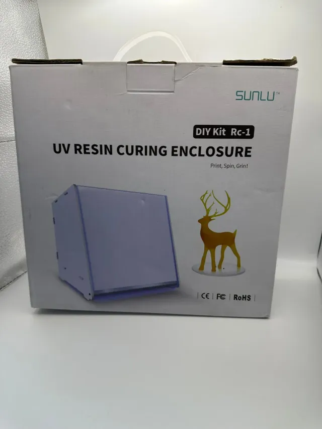 Caja curado resina UV DIY Kit Rc-1