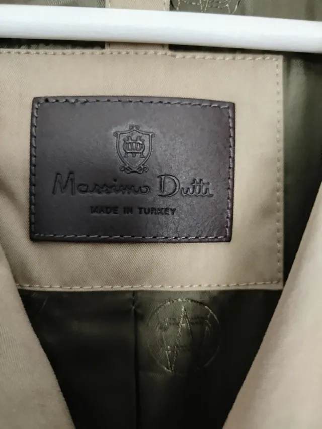Gabardina Massimo Dutti Beige