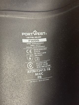 Botas de agua Portwest negras