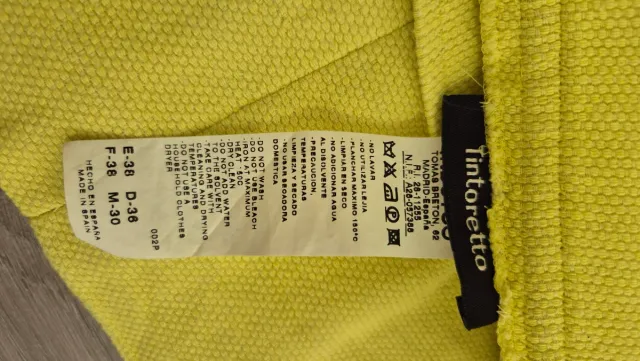 Falda Tintoretto T-36 Amarillo Flúor