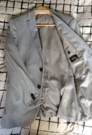 Americana azul claro