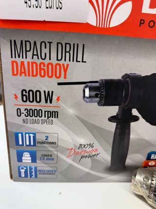 Taladro de impacto Daewoo 600W