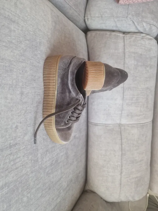 Zapatillas terciopelo marrón