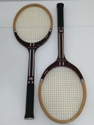 Raquetas de tenis de madera vintage