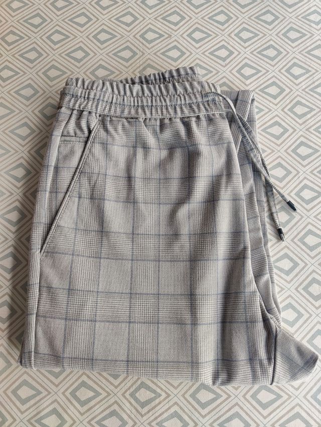 Pantalones Zara Jogger Cuadros