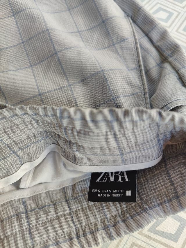 Pantalones Zara Jogger Cuadros