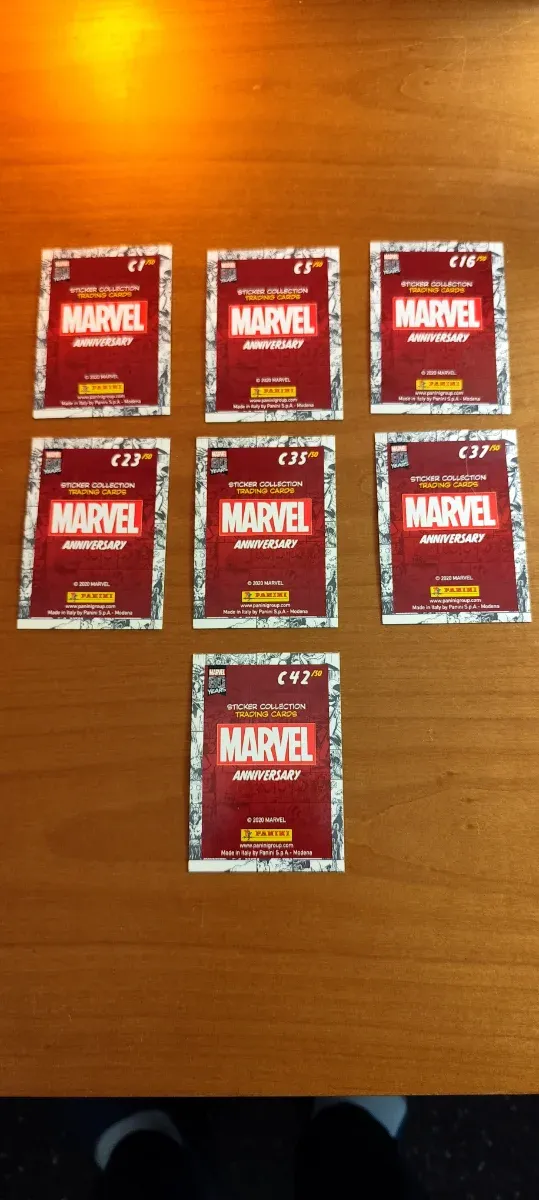 Marvel Anniversary Card - n° 7 cards raccolta 2020