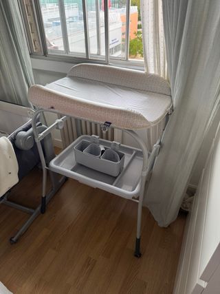 Cambiador bañera bebé plegable