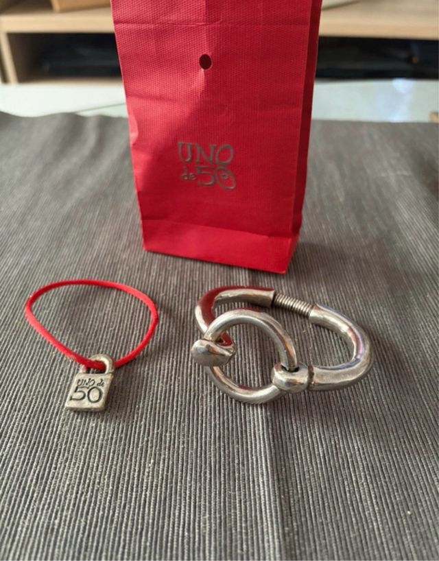Pulsera Uno de 50 Mujer Plata