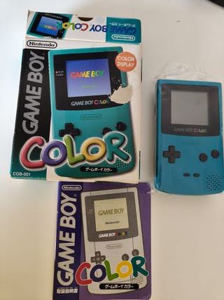 GameBoy Color Turquesa + Super Mario Land 2