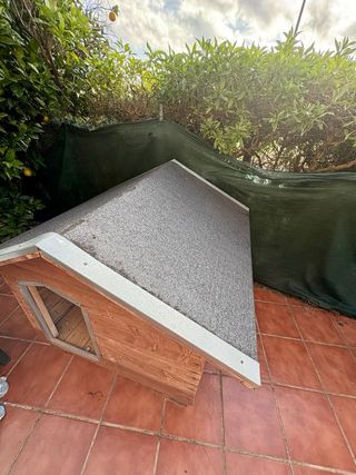 Caseta grande madera para perro