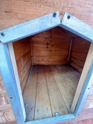 Caseta grande madera para perro