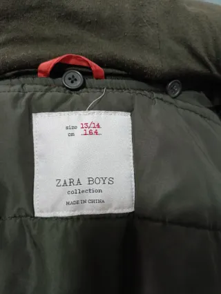 Chaqueta niño bomber naranja y verde con capucha