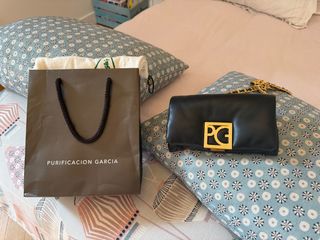 Bolso Clutch Piel napa corPurificación García negr