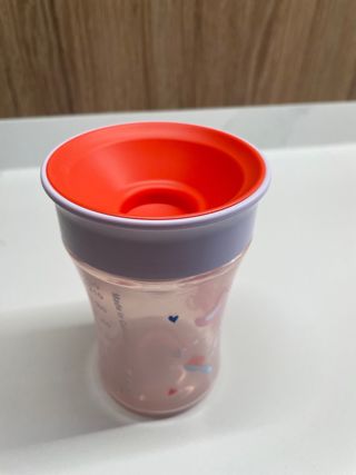 Vaso NUK Antiderrame Rosa Cangrejo