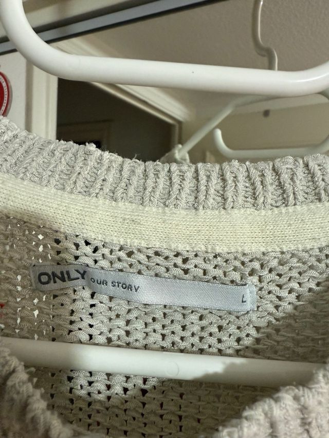 Jersey de punto tricolor talla L