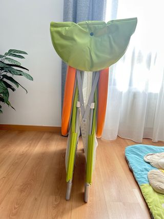 Parque infantil plegable con peluche