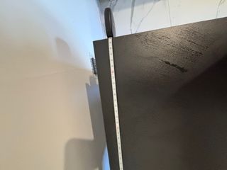 Scrivania angolare in legno nera