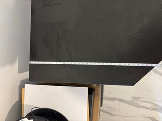 Scrivania angolare in legno nera