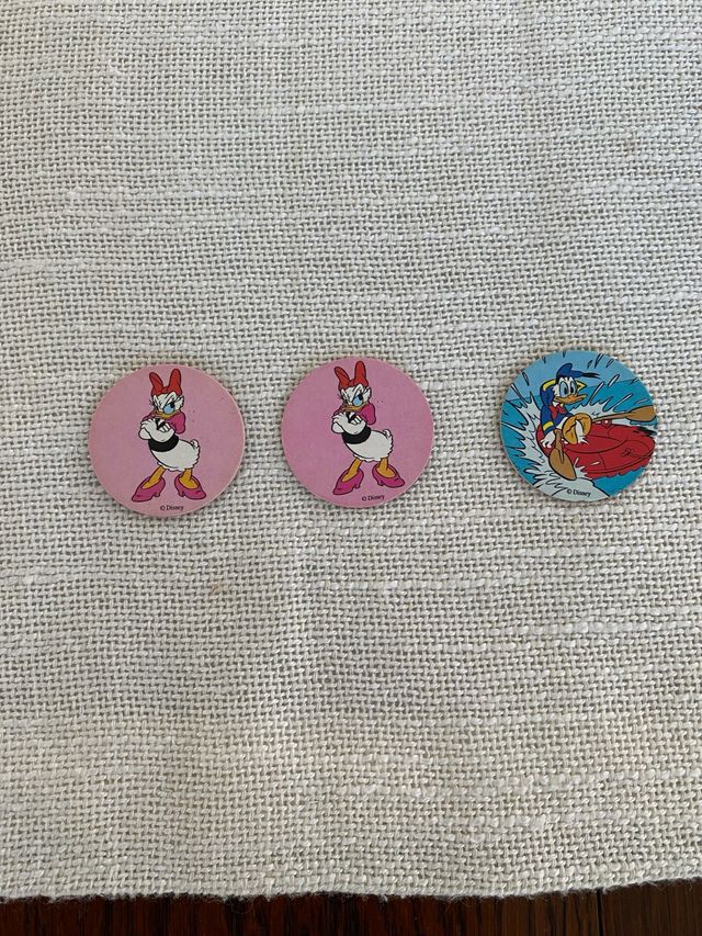 Set 3 Gettoni Disney Paperino Paperina