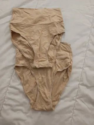 2 braguitas faja postparto beige talla única