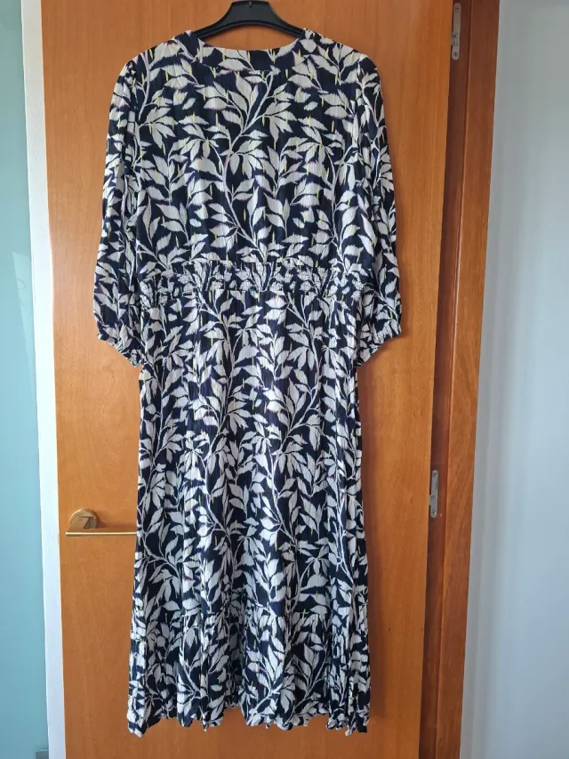 Vestido largo estampado C&A talla 48