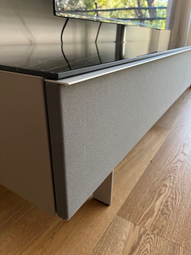 Mueble TV Roche Bobois cristal y metal