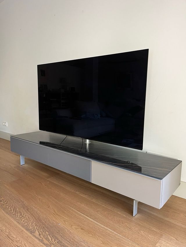 Mueble TV Roche Bobois cristal y metal