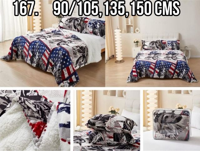 Manta edredón con borreguito