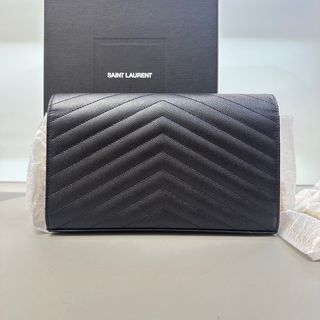 Bolso Saint Laurent Negro Piel Dorado