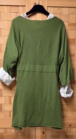 Vestido de punto verde S